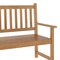 Flash Furniture Adele Patio Acacia Wood Bench, 2-Person Slatted Seat Loveseat for Park, Garden, Yard, Porch, Brown LTS-0525-BR-GG - alternate 7